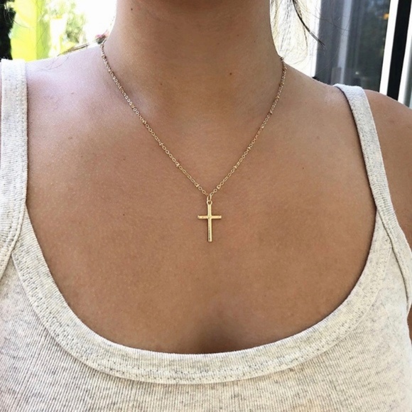 Jewelry - 5 for $25 Delicate Dainty Cross Necklace